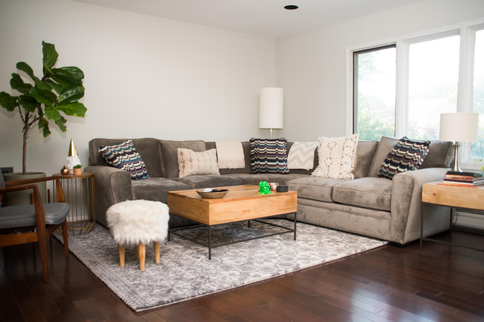 HOME: Our New Living Room with Raymour and Flanigan Sofa by New Jersey lifestyle blogger What's For Dinner Esq.