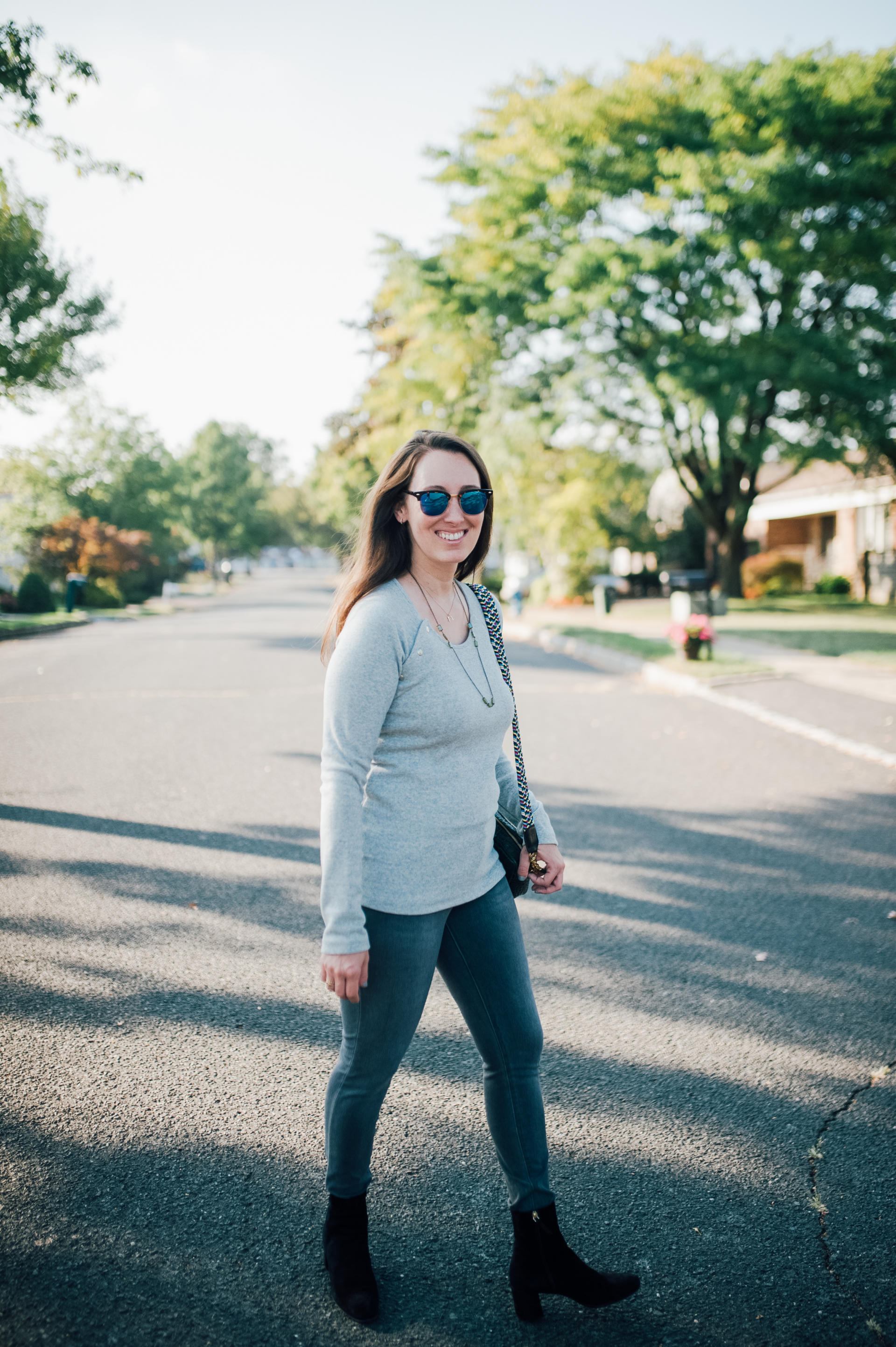 STYLE: Buttons and Fall Booties by New Jersey lifestyle blogger What's For Dinner Esq.