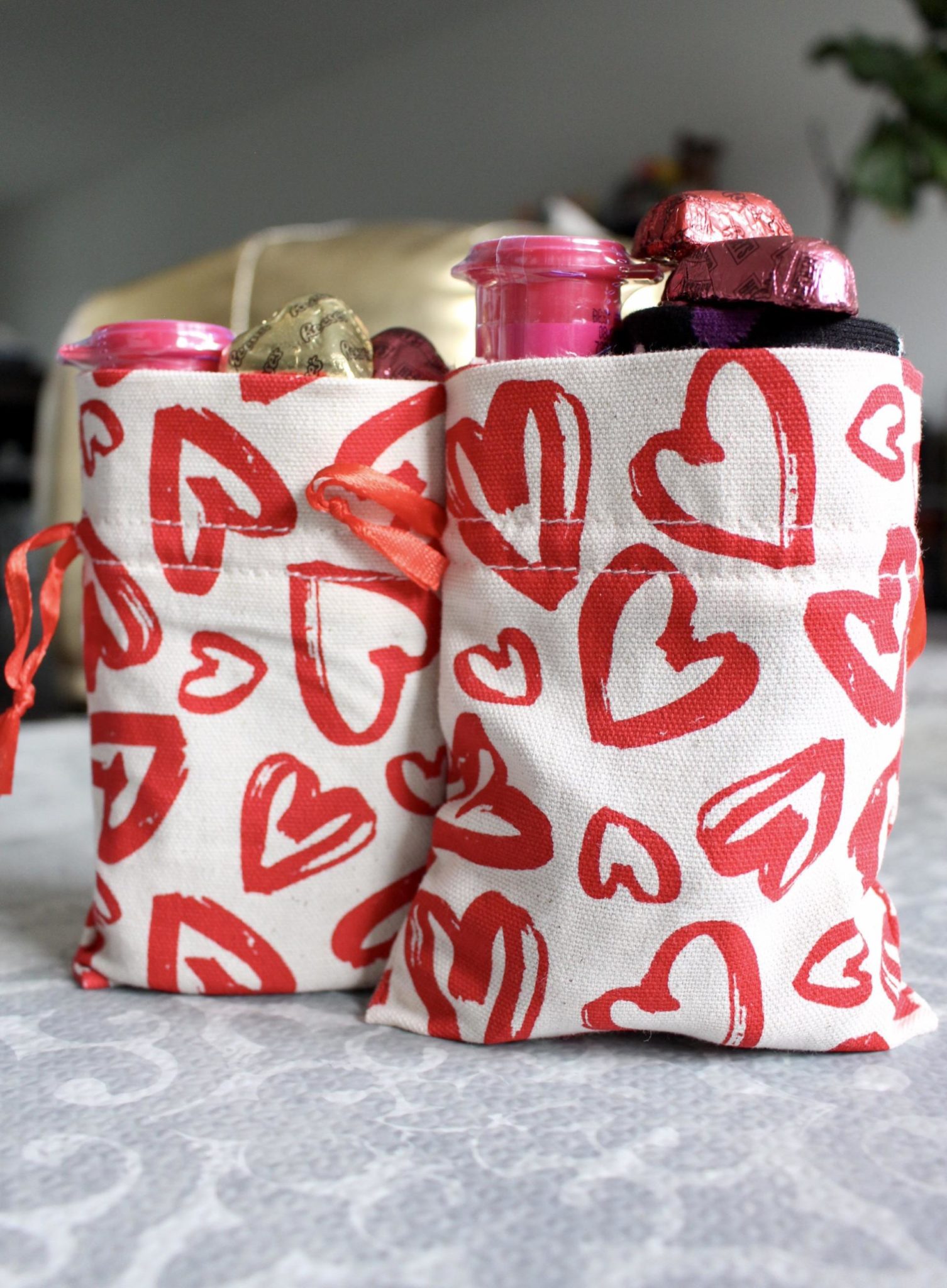 Valentines Day Gift Bags by popular New Jersey lifestyle blogger What's For Dinner Esq.