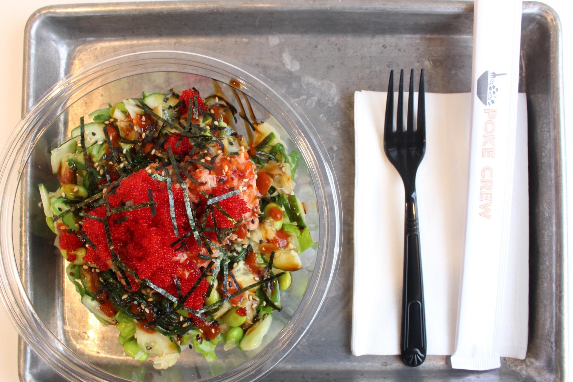 Poke Bowls with Poke Crew by popular New Jersey foodie blogger What's For Dinner Esq.