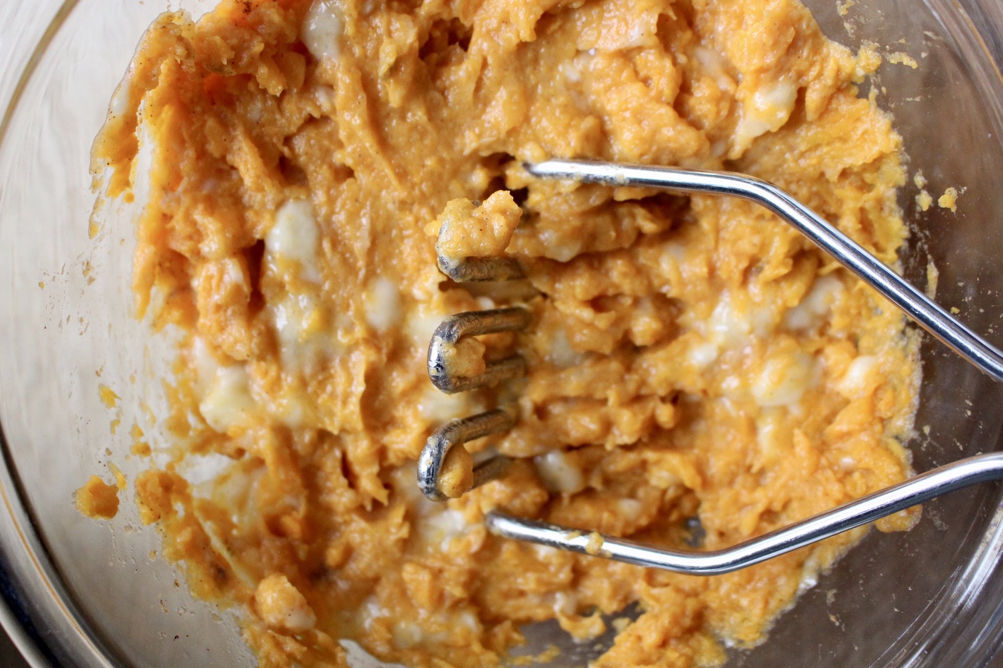 Homemade Sweet Potato Banana Baby Food by popular New Jersey foodie blog What's For Dinner Esq.