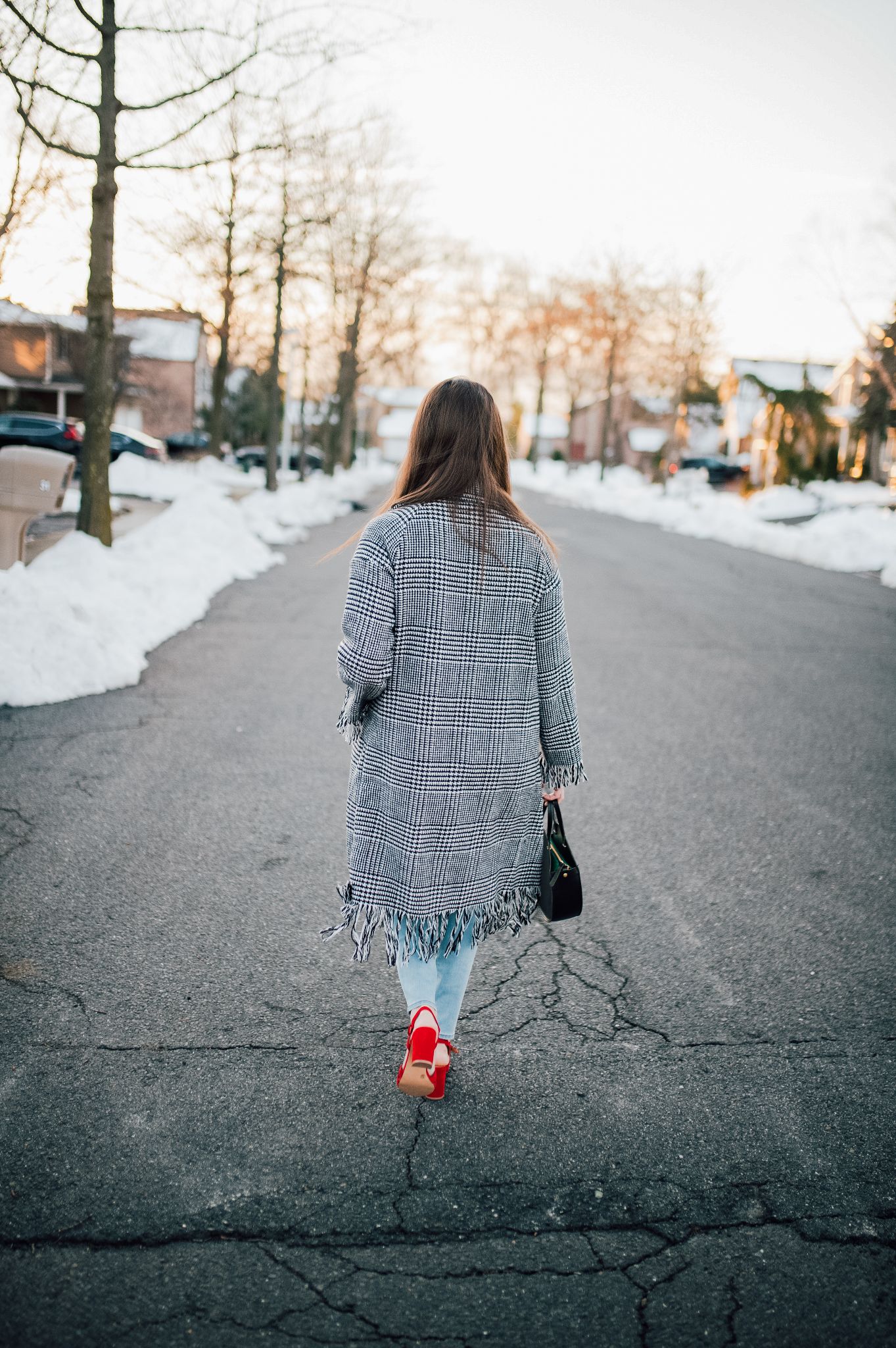 Light blue denim for Spring by popular New Jersey fashion blogger What's For Dinner Esq.