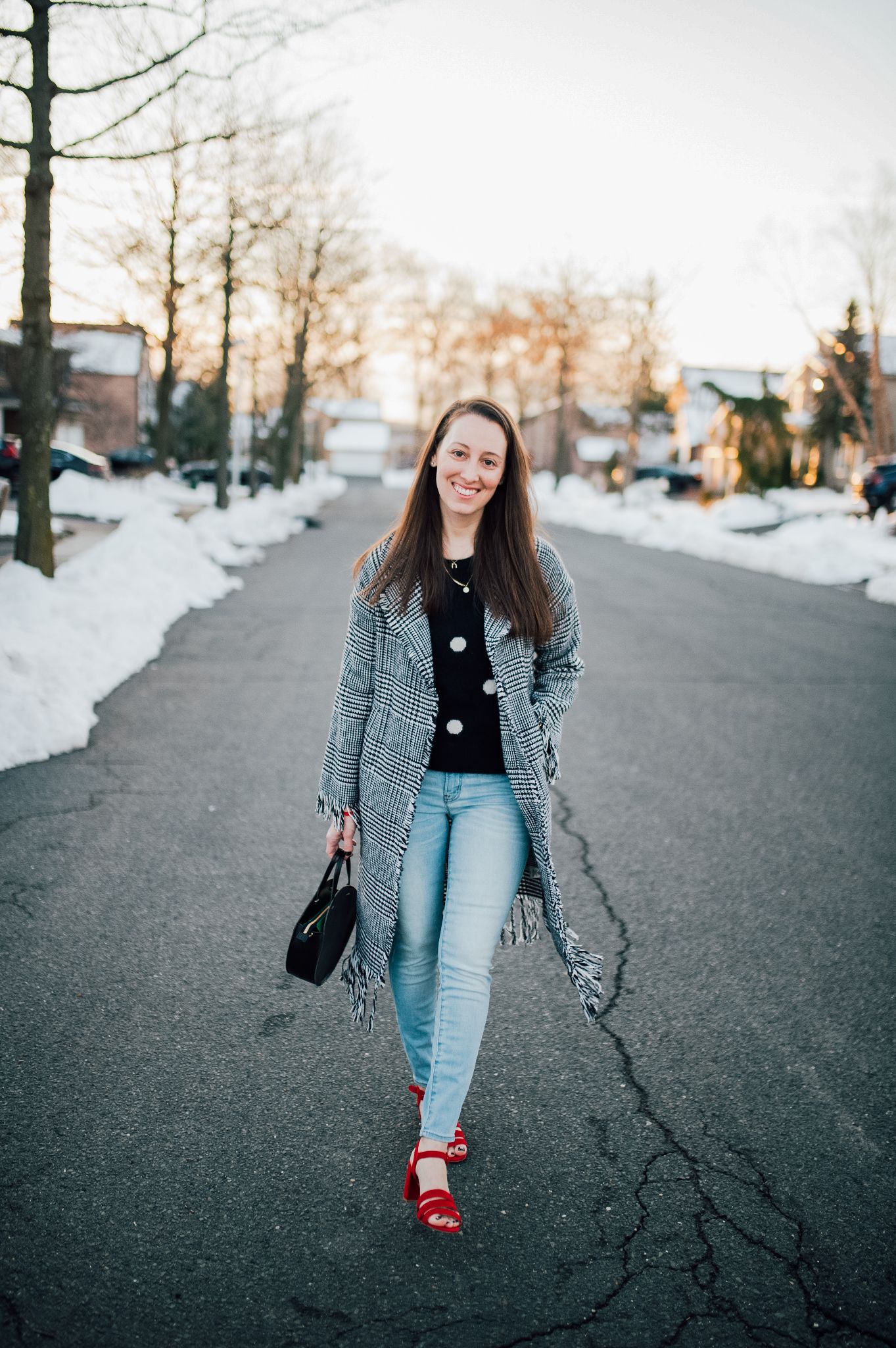 Light blue denim for Spring by popular New Jersey fashion blogger What's For Dinner Esq.