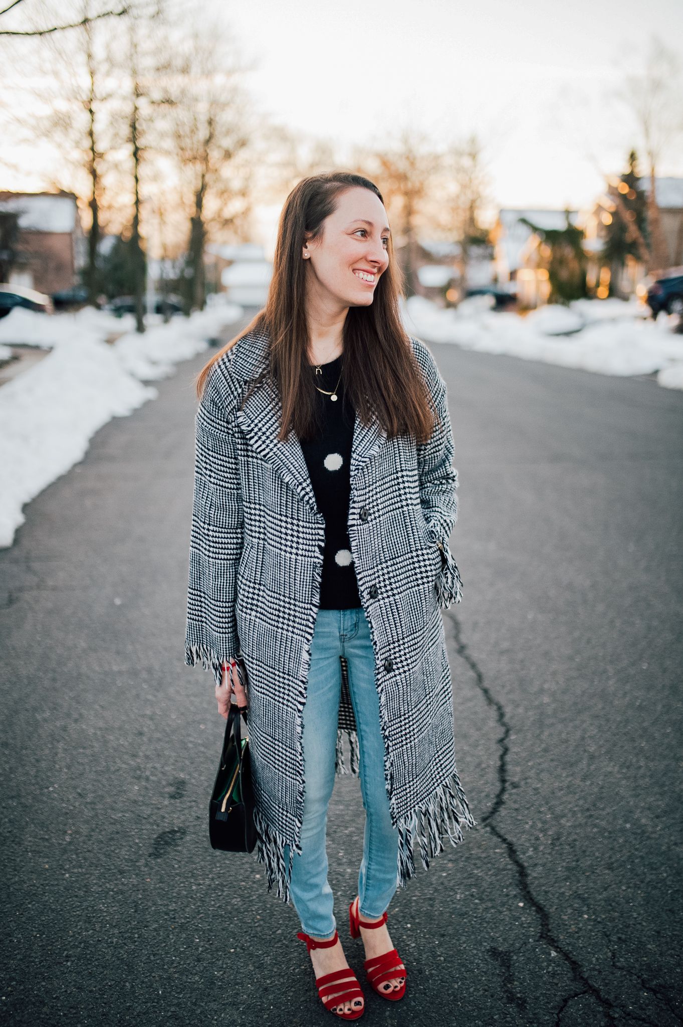 Light blue denim for Spring by popular New Jersey fashion blogger What's For Dinner Esq.