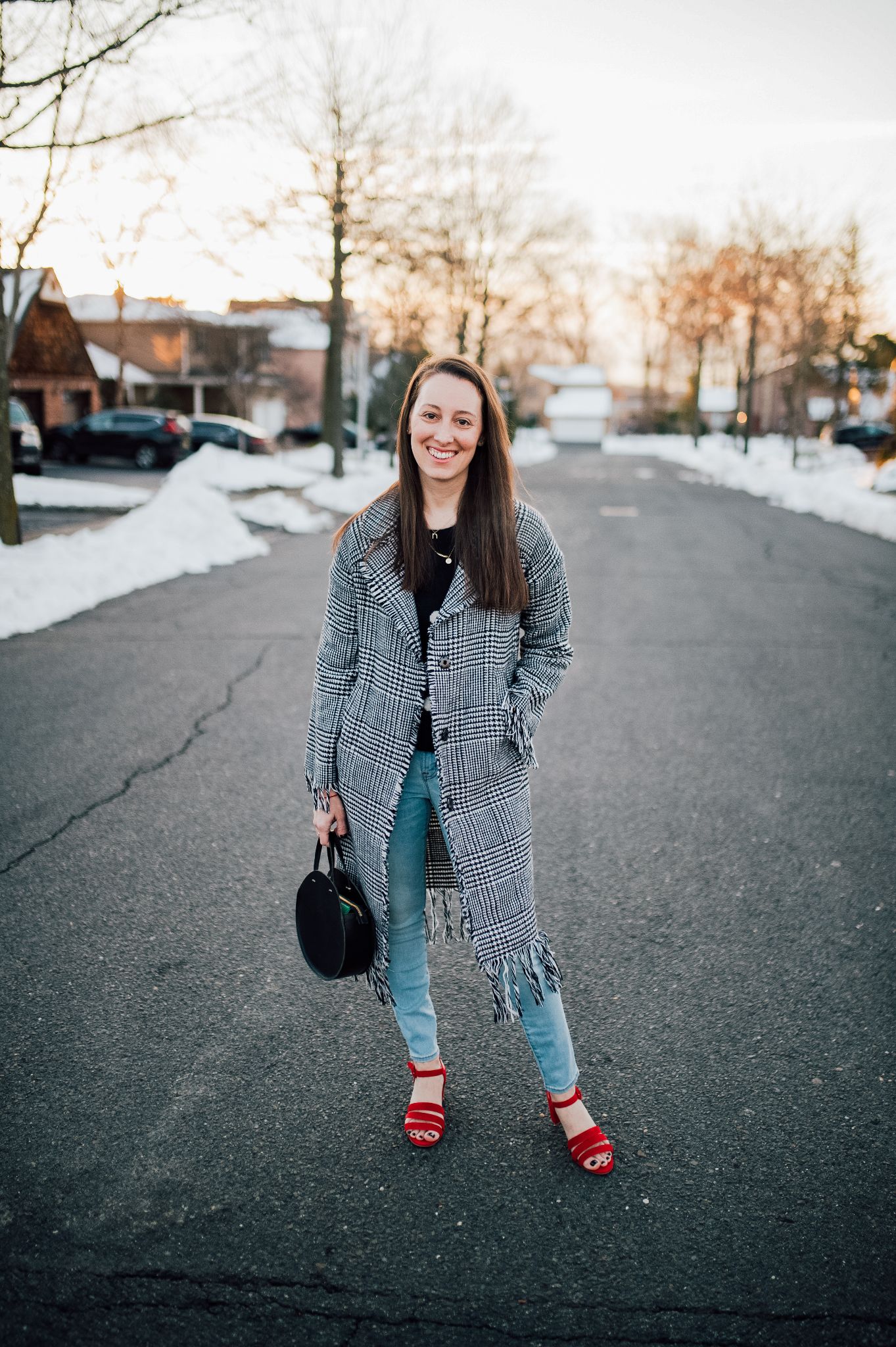 Light blue denim for Spring by popular New Jersey fashion blogger What's For Dinner Esq.