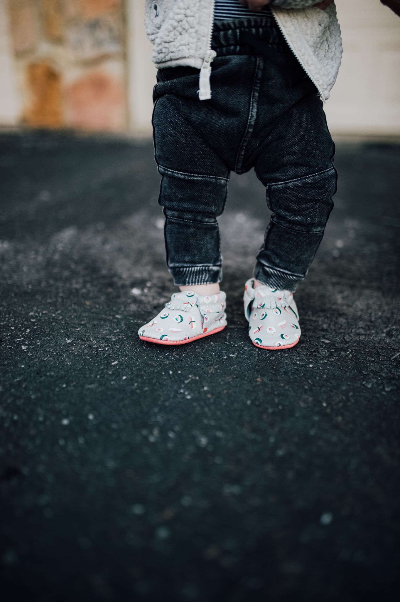 Daycare Wear with Freshly Picked Moccasins by popular New Jersey style blogger What's For Dinner Esq.