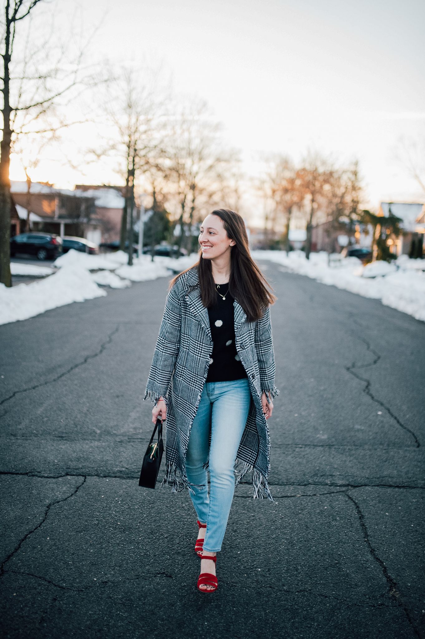 Light blue denim for Spring by popular New Jersey fashion blogger What's For Dinner Esq.