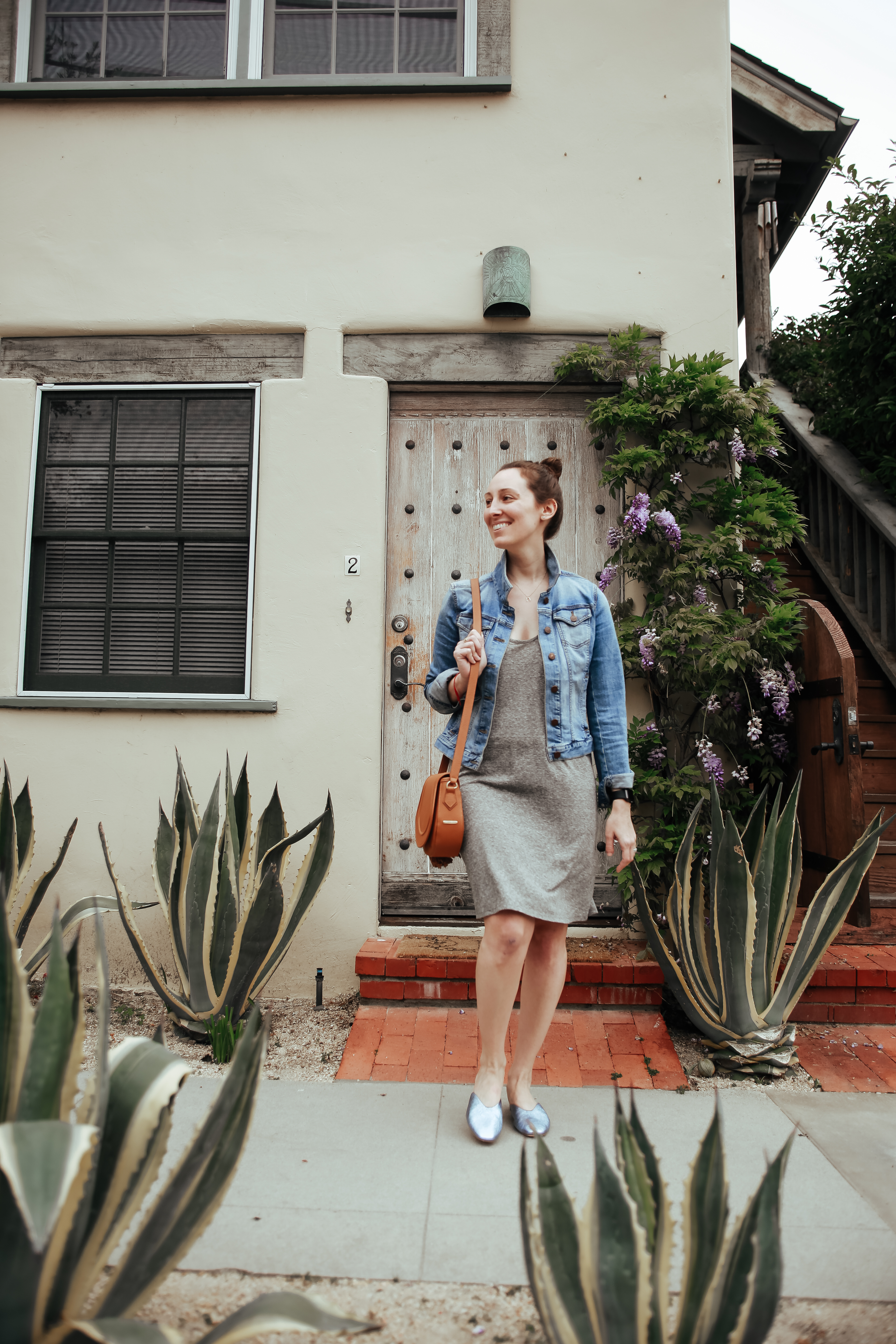 Blue Sparkly Mules styled by popular New Jersey fashion blogger, What's For Dinner Esq.