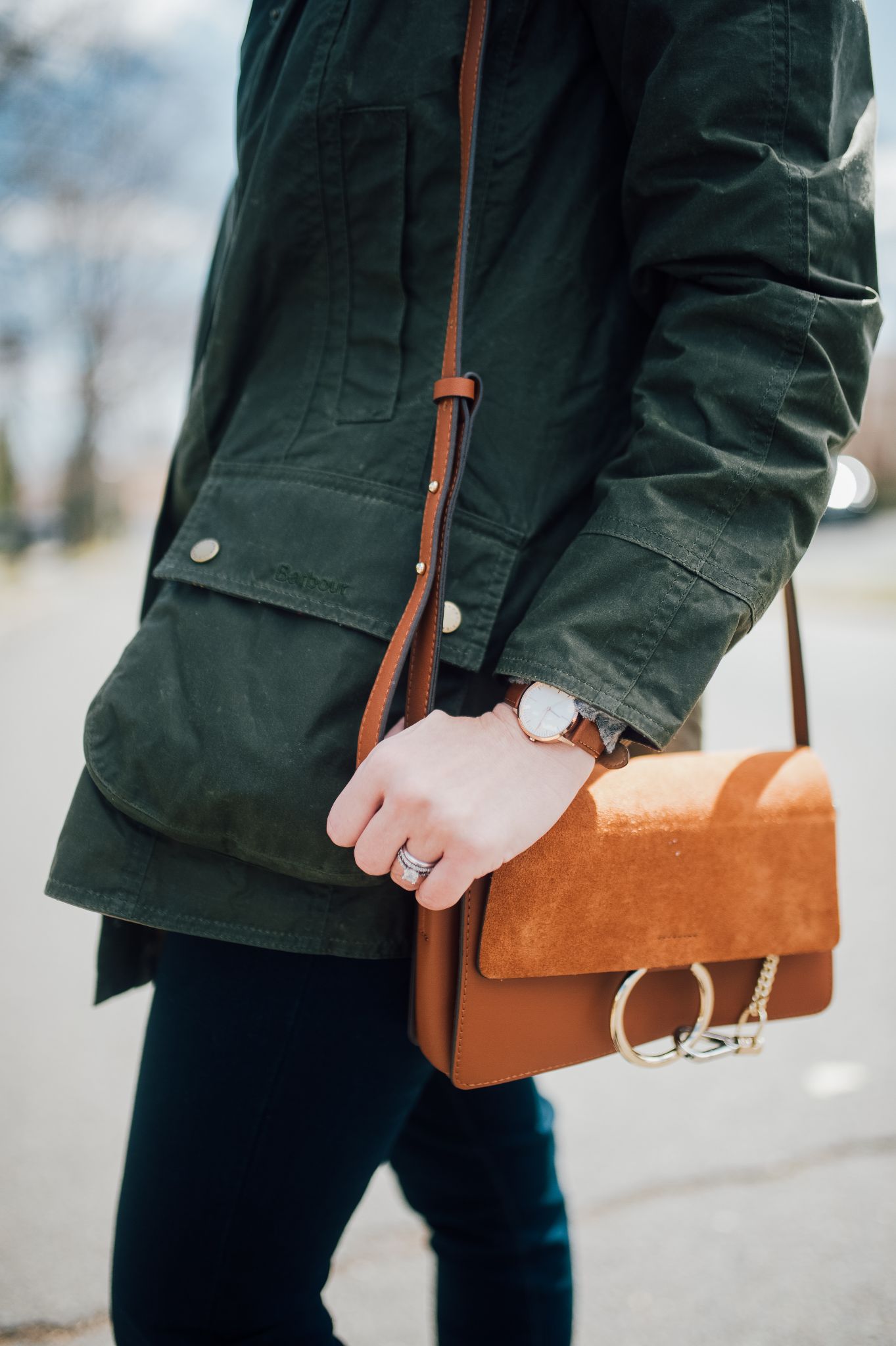 His and Hers Jackets with Barbour styled by popular New Jersey style blogger, What's For Dinner Esq.