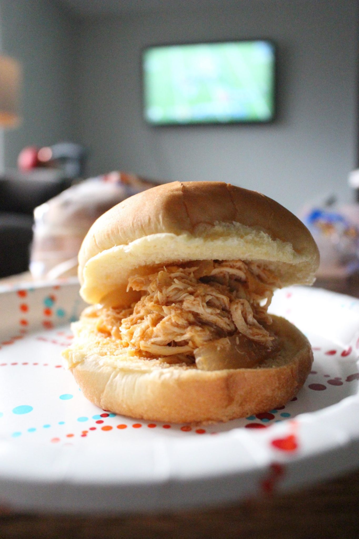 Pulled Buffalo Chicken Sliders by popular New Jersey foodie blogger What's For Dinner Esq.